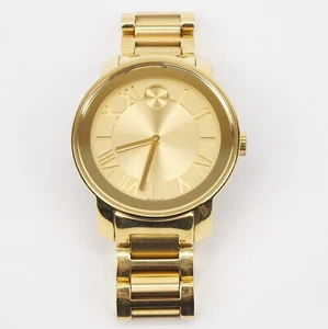 Reloj Movado Bold 39 mm esfera de museo números romanos correa dorada (banda de 4,5") - Imagen 1 de 8