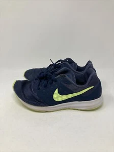 Nike Kids' Downshifter 7 GS Running Shoes, Navy/Lime, 6Y US, - Picture 1 of 11