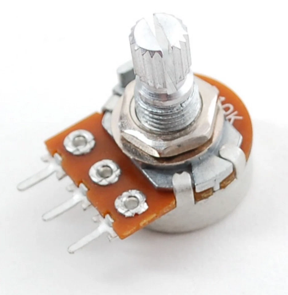 POTENZIOMETRO 1 Mohm LINEARE MONOGIRO 1M B1M trimmer potentiometer 15mm rotativo - Bild 1 von 1
