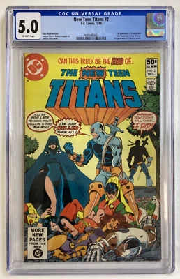 Novo Teen Titans #2 - CGC 5.0 - DC - 1980 - 1ª aparição do Exterminador! - Imagem 1 de 3