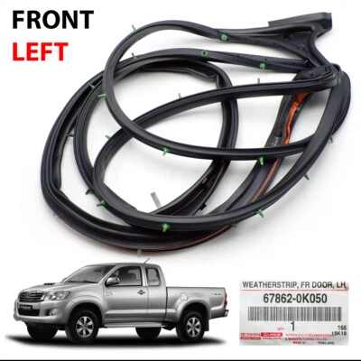 Lh Weatherstrip Door Rubber For Toyota Hilux Vigo Champ Cab 2012 2014 2015 - Image 1 of 4