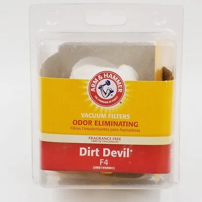 Filtros de vacío Arm & Hammer Dirt Devil F4 eliminación de olores nuevos en caja Foto 1 de 4