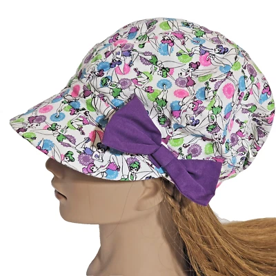 NUEVO Disney Parks Tinker Bell Niñas Jóvenes Newsboy Cadete Cabbie Sombrero Gorra Nuevo con Etiquetas Vacay Foto 1 de 4