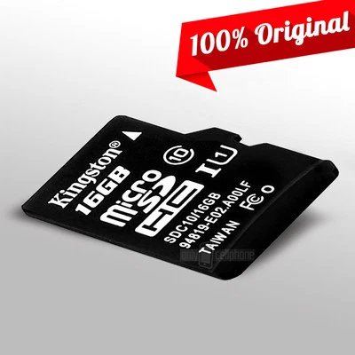 New Kingston Memory Card 16GB Micro SDHC Secure SD TF Flash Class 10 High Speed  - Image 1 of 2