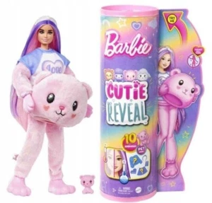Barbie Cutie Reveal Barbie Doll Pink Teddy Bear HKR04 Mattel - Bild 1 von 5
