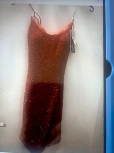 Cherry Hill, Red Sequin, Dress New With Tags Must See Super Hot  - Picture 1 of 4