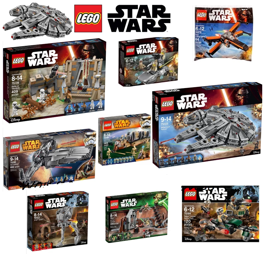 Lego Star Wars Collectible sets & Mini Figures - Millenium Falcon/AT-ST Walker - Image 1 of 1