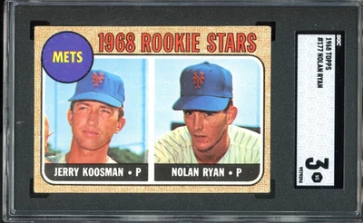 1968 Topps #177 Nolan Ryan novato SGC 3 cartão de beisebol vintage HOF RC (9594) - Imagem 1 de 2