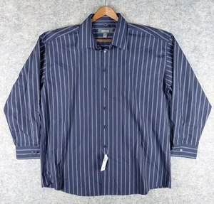 Camicia Kenneth Cole Reaction con bottoni manica lunga blu taglia L 16 32/33 25x31  - Foto 1 di 15