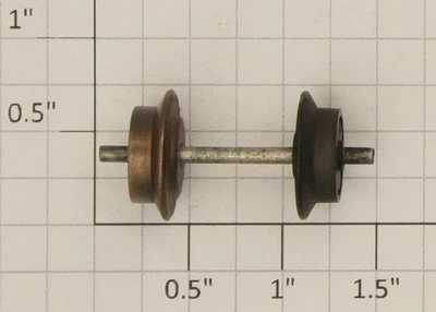 Conjunto de rodas American Flyer XA10238-B escala S metal e plástico (10) - Imagem 1 de 3