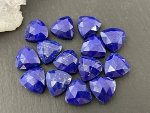 Natural Lapis Lazuli Trillion Rose Cut 6mm to 20mm Loose Gemstone - Picture 1 of 3