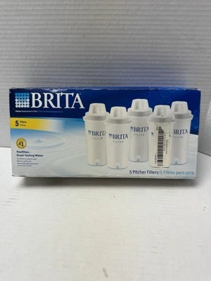 Brita Pitcher Replacement Filters 5 Pack New In Box - Image 1 of 4