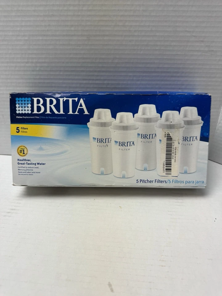 Brita Pitcher Replacement Filters 5 Pack New In Box - Image 1 of 4