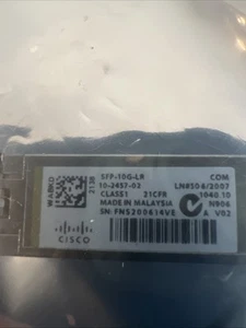 Cisco SFP-10G-LR Mode Transceiver Module, 10km (10-2457-02) - Picture 1 of 3