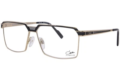 Anteojos de titanio Cazal 7105 001 para hombre negro/dorado borde completo forma rectangular 61 mm Foto 1 de 4