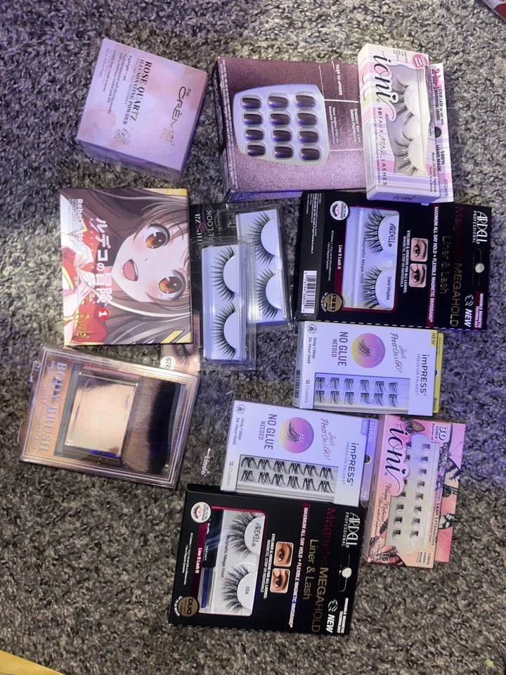 Ardell  Eylure False Eyelashes full Pack with Highlighter  an Manga eyeshadow - Image 1 of 1