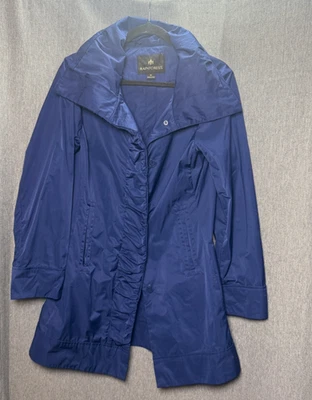 Chaqueta con Capucha Rainforest Para Mujer M Azul Marino Midi City Clásica Resistente al Agua Foto 1 de 4