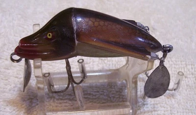 073025 PELUCA JAMISON VINTAGE-L-TWIN SEÑUELO 2.5" ESCALA DORADA MARRÓN Foto 1 de 4