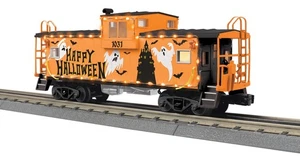 MTH RAILKING HALLOWEEN EXTENDED VISION CABOOSE W/LED LIGHTS 30-77411 #1031 - Picture 1 of 1