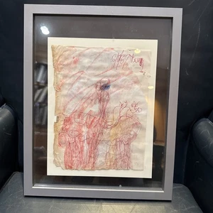 Purvis Young colorido y hermoso jinete a caballo medios mixtos firmado y fechado - Imagen 1 de 8