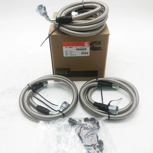 Kit de manguera de líneas de enfriador de transmisión de alta resistencia para 96-02 Dodge Ram Cummins 47RE - Imagen 1 de 6