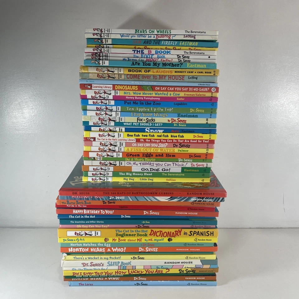 Lot of 50 Dr. Seuss Beginner Books / Bright & Early Children’s Hardcover Books Foto 1 de 4