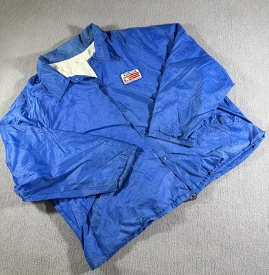 Vintage Walmart Employee Uniform Jacket Mens XL Snap Front Patch Logo Safety - Image 1 of 4