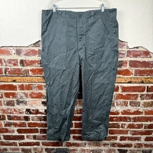 Vintage Swiss Army Military Pants Size 40x27 Grey Work Chore Trousers Pockets - Picture 1 of 8