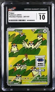 Pokémon Pidgey 207/197 Obsidian Flammen Illustration Rare Holo CGC 10 - Bild 1 von 1