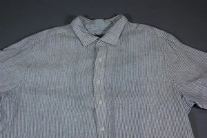 Vineyard Vines  Blue Striped Color Linen Short Sleeve Button Up Shirt Sz 2XB Big - Picture 1 of 10