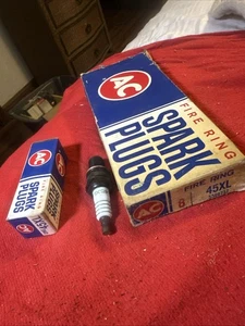 8 NOS AC 45XL Spark Plugs FIRE RING GM 5569737 Made in USA - Picture 1 of 2