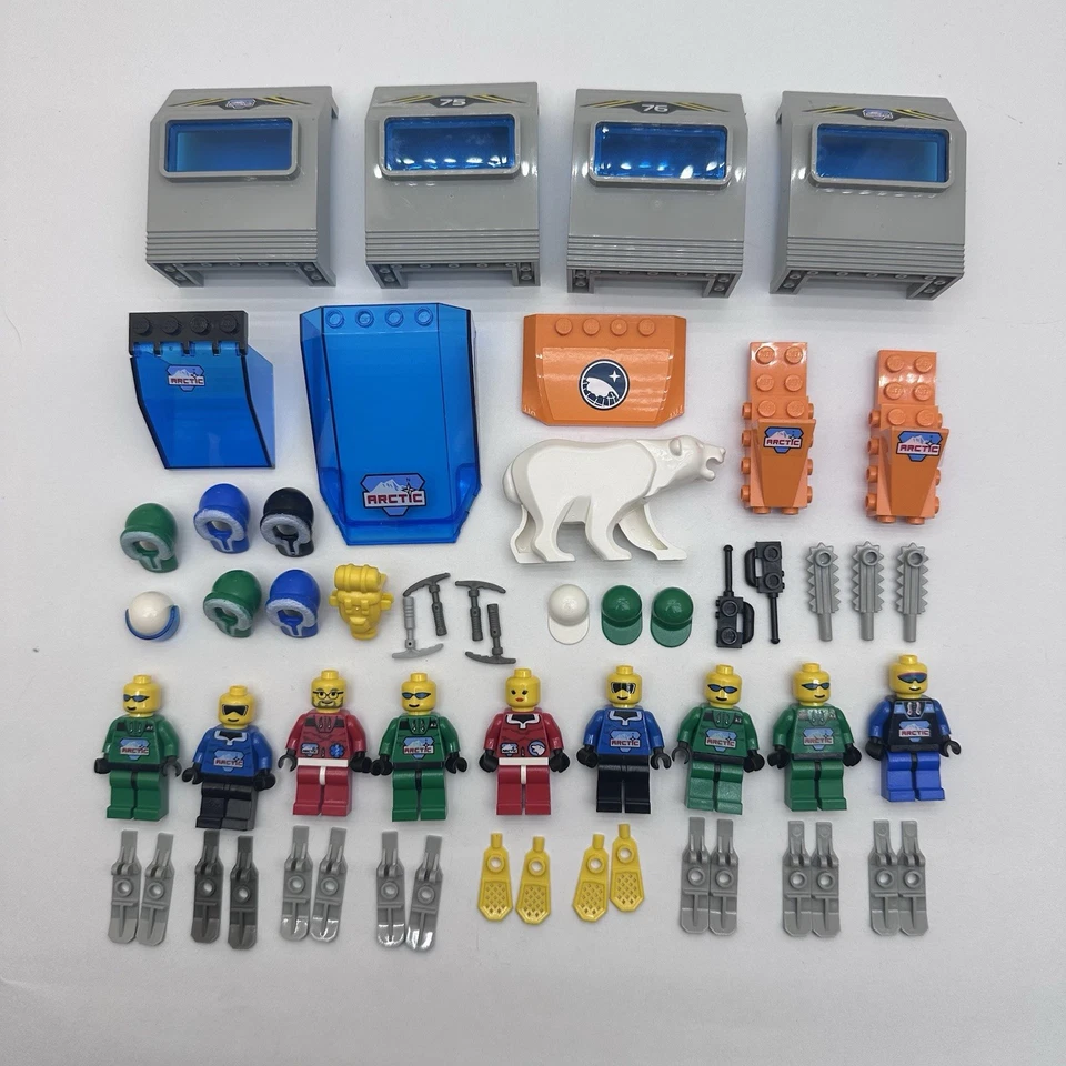 Lego Arctic Lot Polar Bear Snowshoes Fur Good Minifig Town - Image 1 of 1