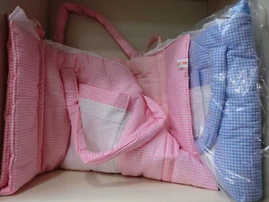 borsa fasciatoio con interno in spugna tasca da ricamare 100% cotone - Picture 1 of 1