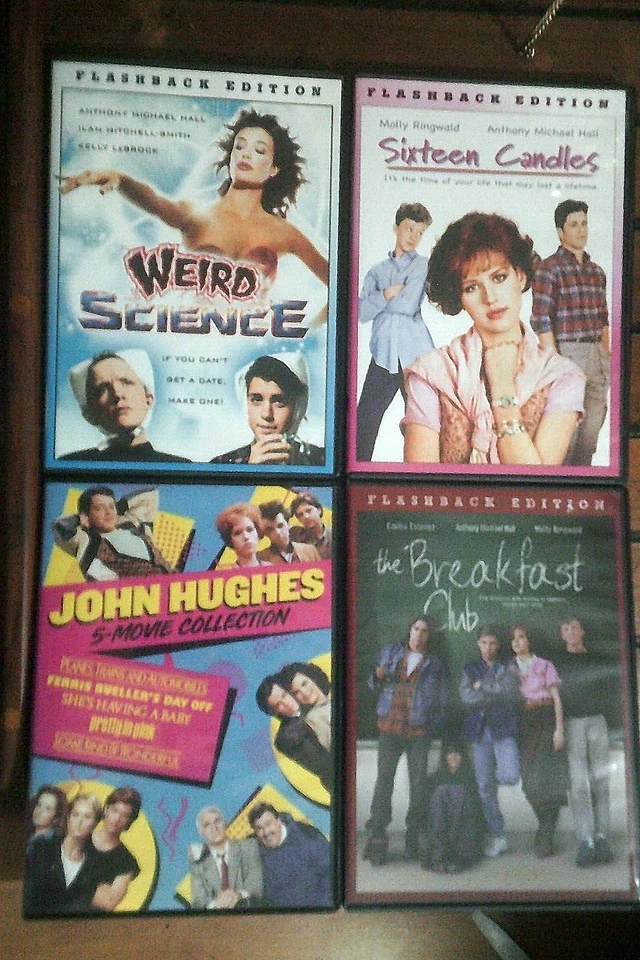 Weird Science/Pretty in Pink/Sixteen Candles/Breakfast Club/8-Film DVDs perfect - Image 1 of 1