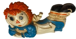 Vintage 1977 Raggedy Ann 3D Wall Hanger Placque Heavy Plastic Bobbs & Merrill Co - Picture 1 of 7