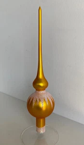 Wunderschöne Christbaumspitze Gold Glitzer Glitter 958/22 - Picture 1 of 3