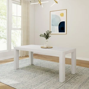 72 Inch Modern Wood Dining Table, Solid Wood Rectangular Dining Table for Kitche - Picture 1 of 8