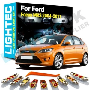 Ford Focus MK2 04β11 π PREMIUM 10pc White π‘ LED Interior Light Upgrade Kit β¨ - Picture 1 of 4