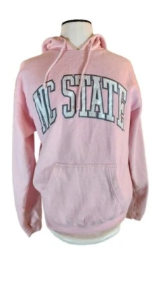 North Carolina NC State Sweatshirt Women's Pink Wolfpack Hoodie Size Small - Image 1 of 4
