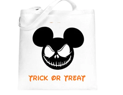 Bolso de Halloween hecho a mano personalizado Mickey O Minnie Truco o Trato Bolso Foto 1 de 2