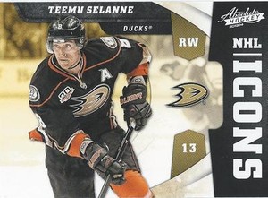 2013-14 Panini Absolute Hockey Boxing Day TEEMU SELANNE NHL ICONS #3 