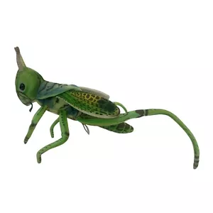 HANSA Saltamontes Verde Posable Real To Life Peluche Insectos Realistas Usados en Excelente Condición - Imagen 1 de 4