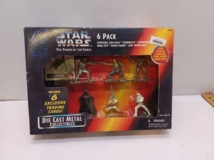 Star Wars Power of the Force 6 Pack Die Cast Metal Collectibles w Cards G1 - Picture 1 of 4