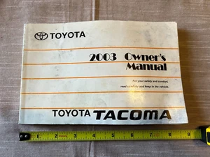 2003 Toyota Tacoma Owners Manual Genuine OEM Issue - Picture 1 of 6