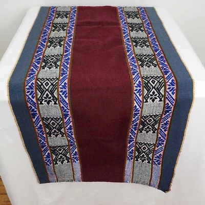 Peruvian Handwoven Aguayo Cloth Andean Mountain Textile Shamanic Altar Runner - Image 1 of 4