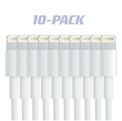 【10-Pack]Charging Cable Charger Cord for Apple iPhone12Pro 11 SE XR X XS 8 7 6 5 - Image 1 of 4
