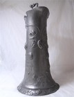 Antique Very Large German Art Nouveau Pewter Beer Stein by Dautzenberg c.1905