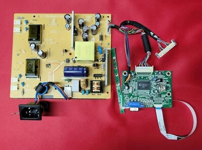 Dell E176FPc E178FPc LCD Main Board 715G1565-2-2 And 715G1492-1-DEL Power Supply - Image 1 of 4