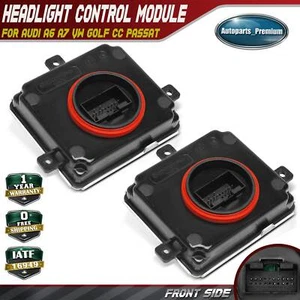 2x Front Left & Right DRL LED Headlight Control Module for Audi A6 VW CC Passat - Picture 1 of 9