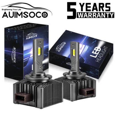 2X LED Headlight Bulbs 200W Replace D1S D1R HID Xenon Super White Conversion Kit - Image 1 of 4